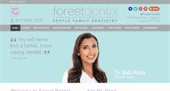 Desktop Screenshot of forestdental.co.uk