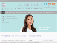 Tablet Screenshot of forestdental.co.uk